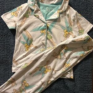 Disney Tinkerbell Pajama Set - White and Green